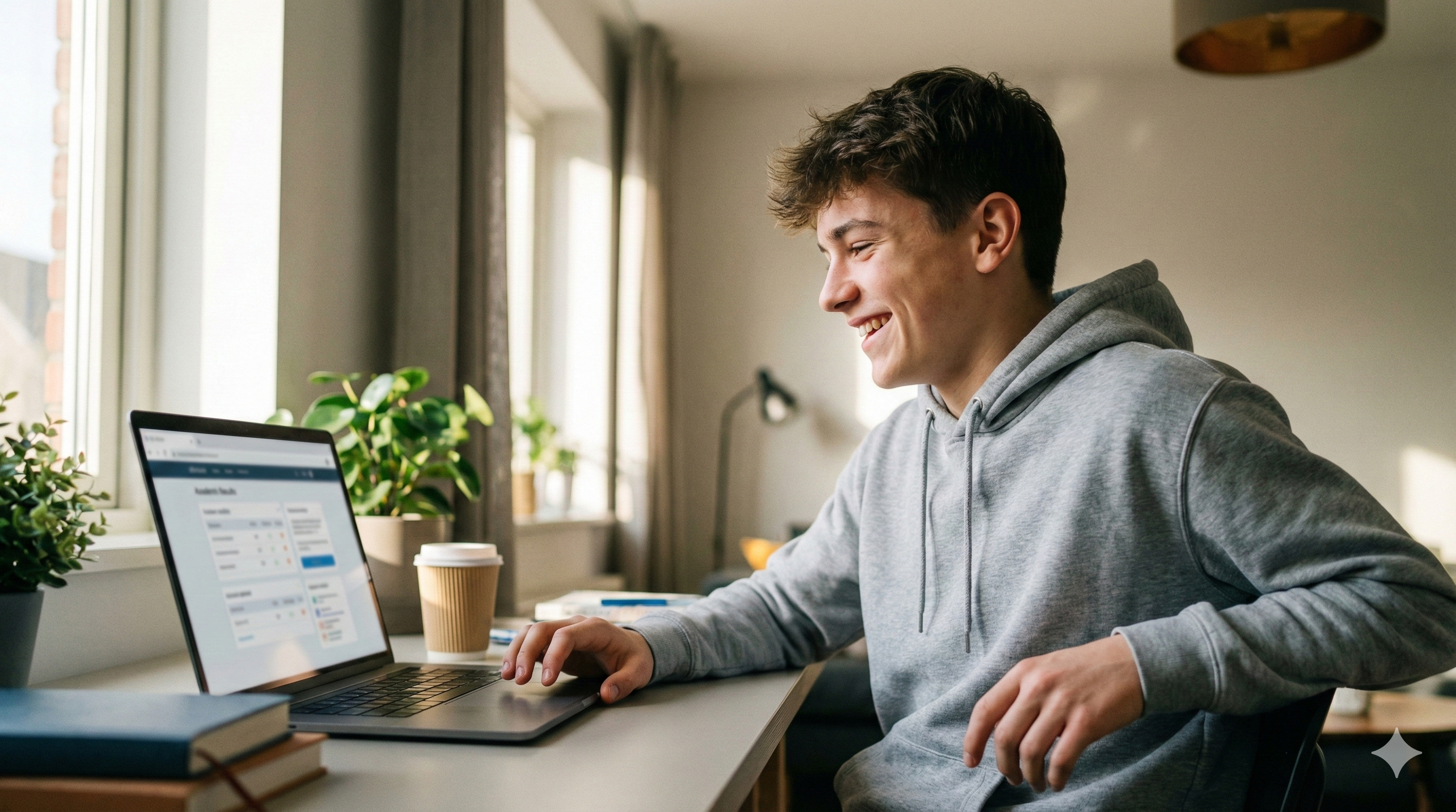 Estudiante usando Orienta